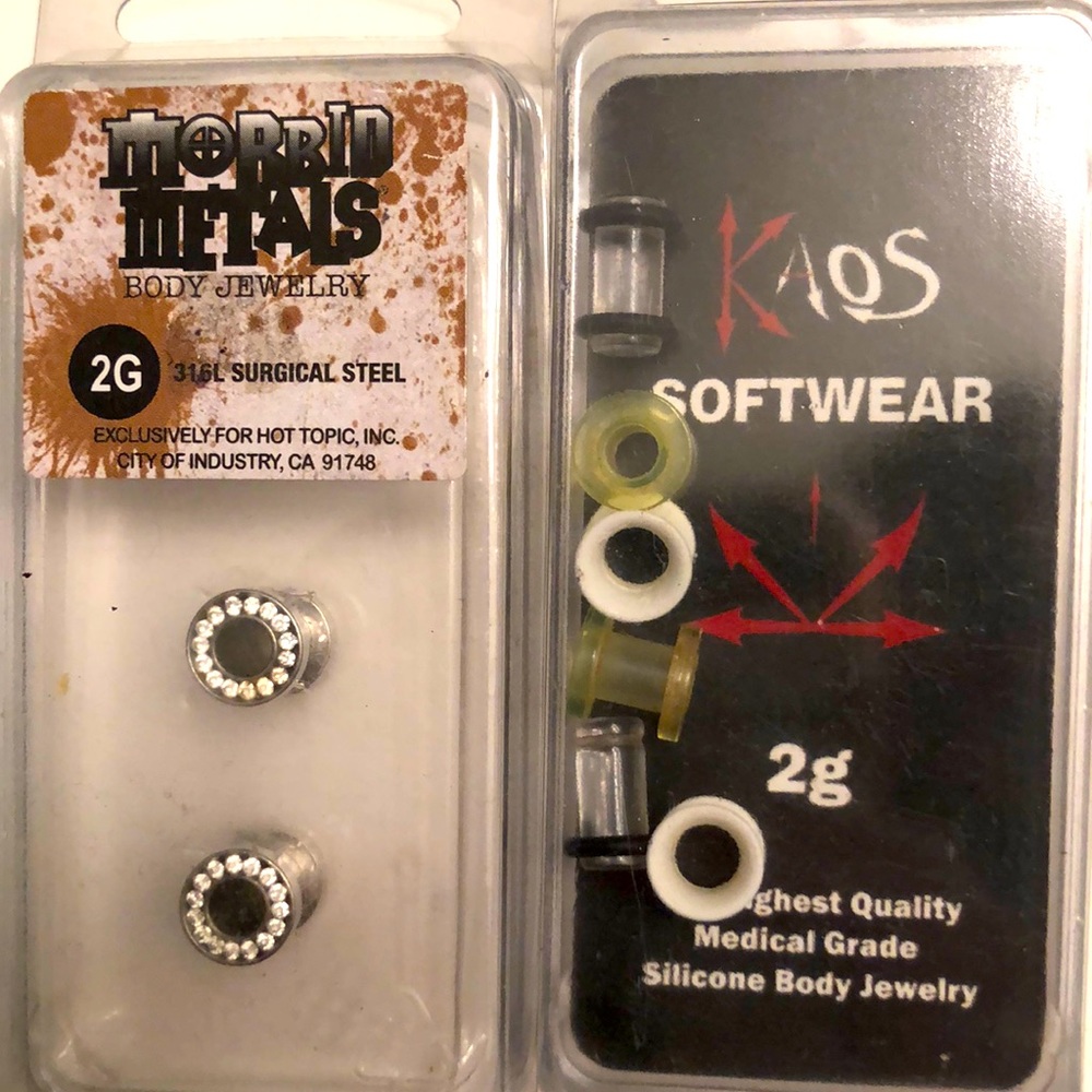 3 Pairs 2g Tunnel Gauges/ Taper